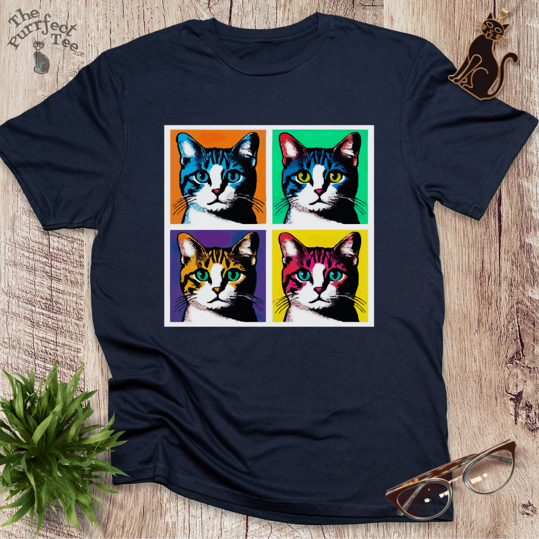 Warhol cat t-shirt