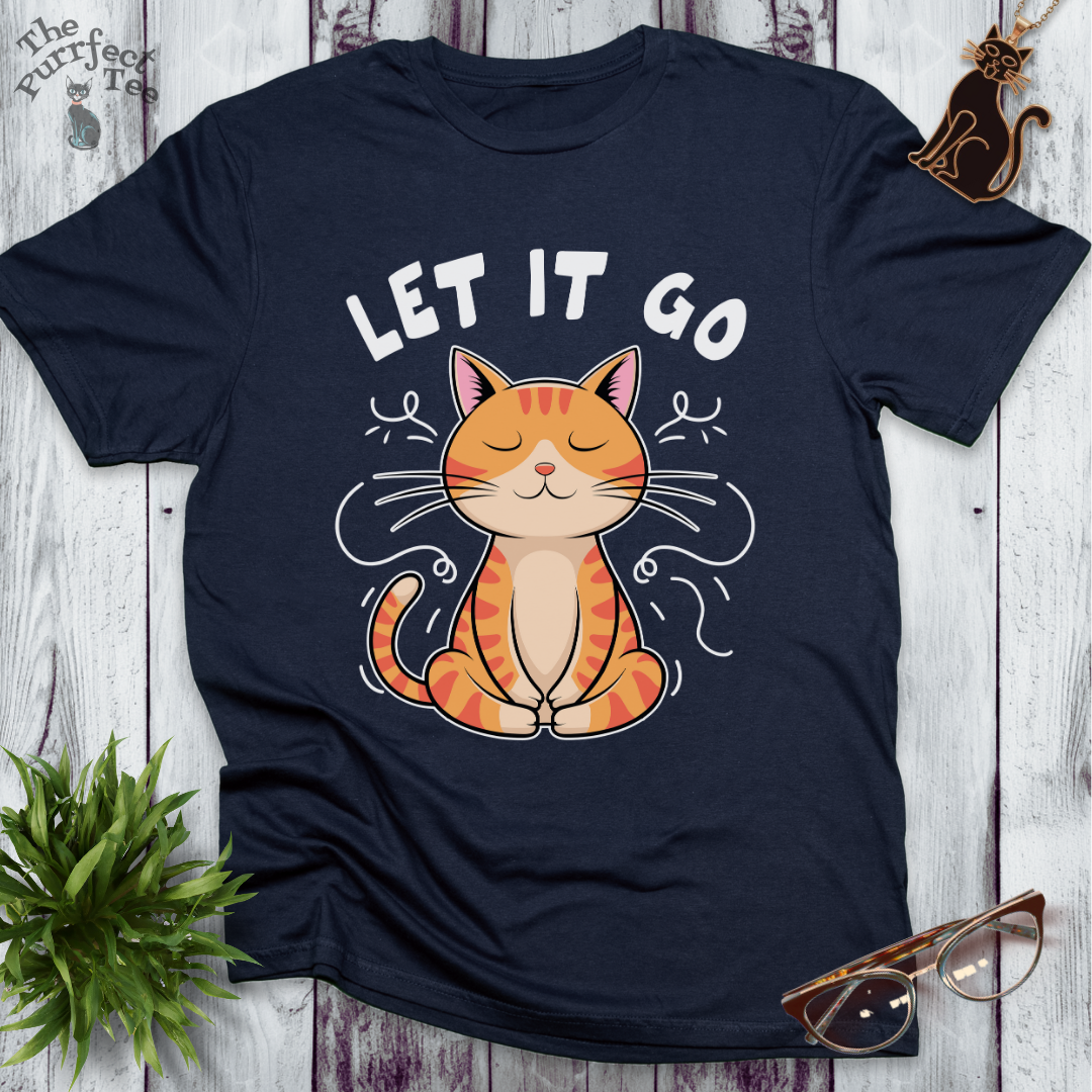 Let it go cat t-shirt