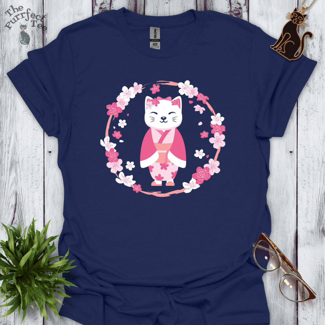 Cherry blossom cat