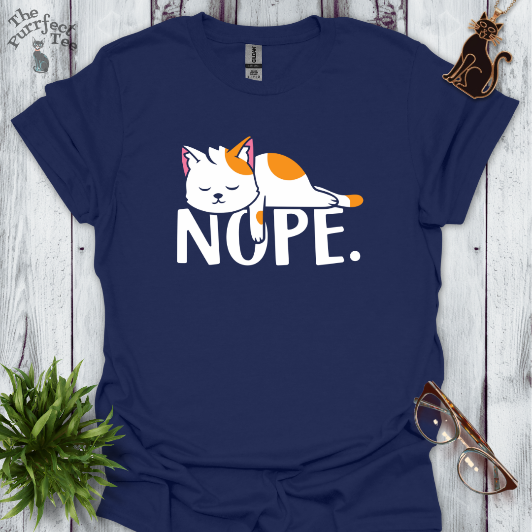 Nope cat t-shirt
