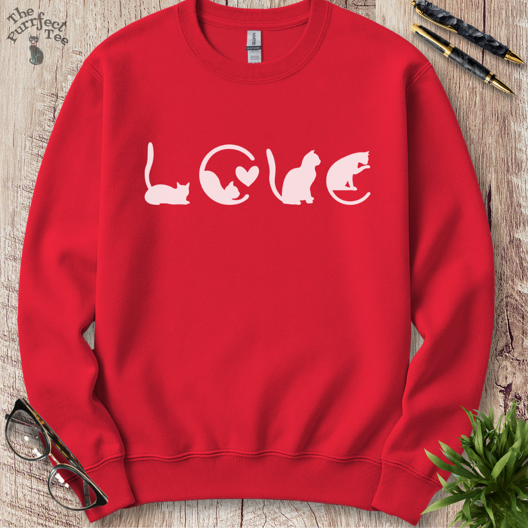 Love cat sweatshirt