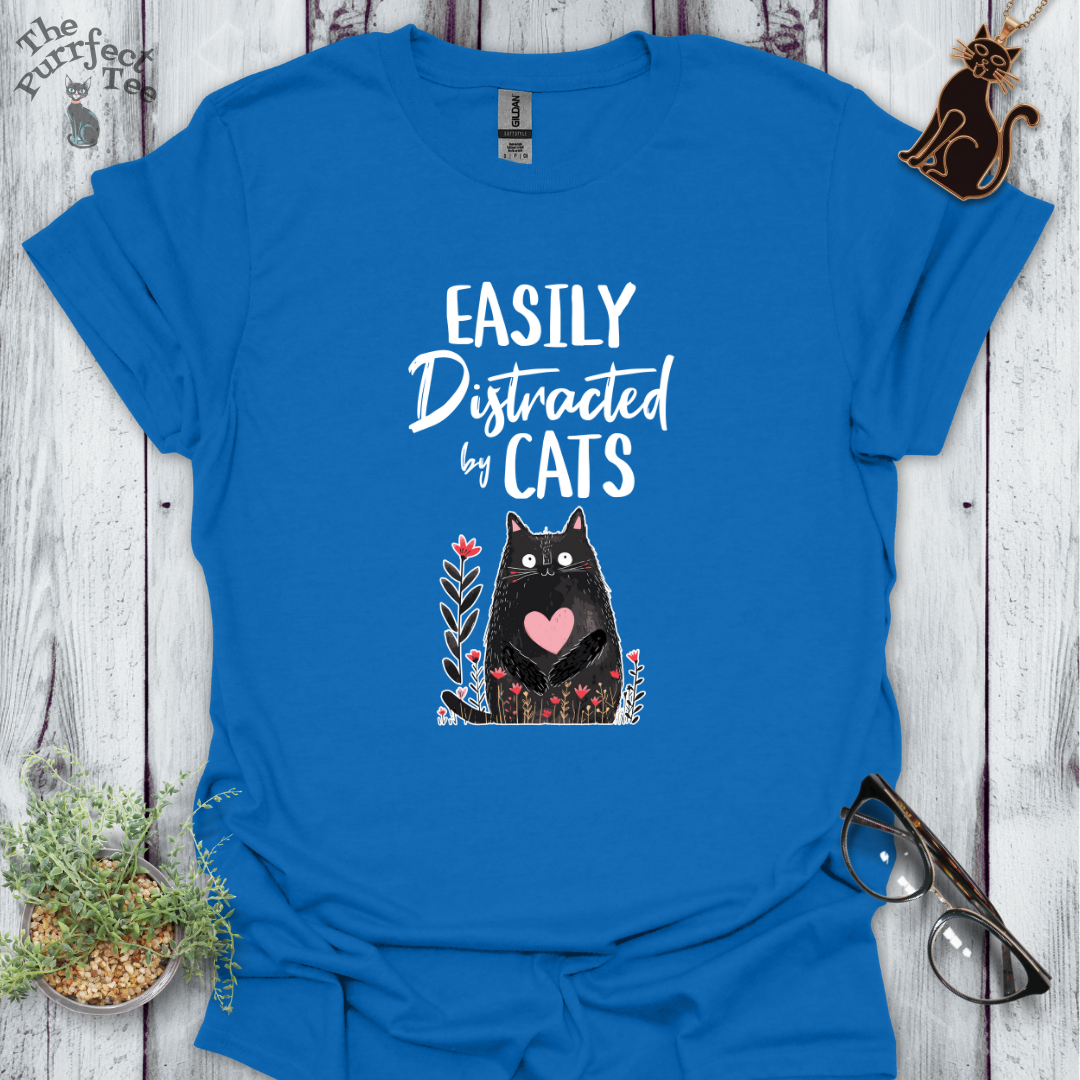 Easily distracted by cats - cat with heart