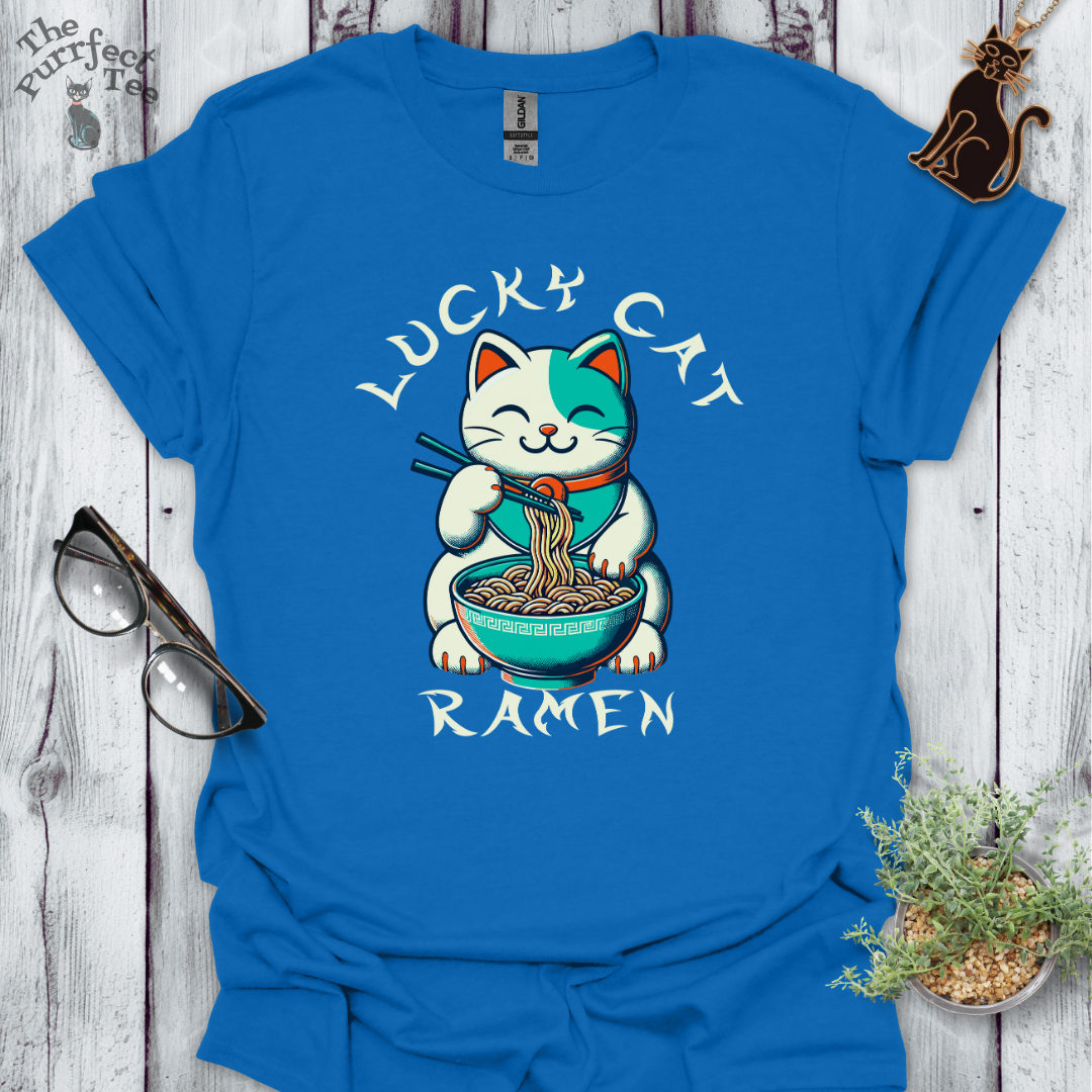 Lucky cat ramen t-shirt