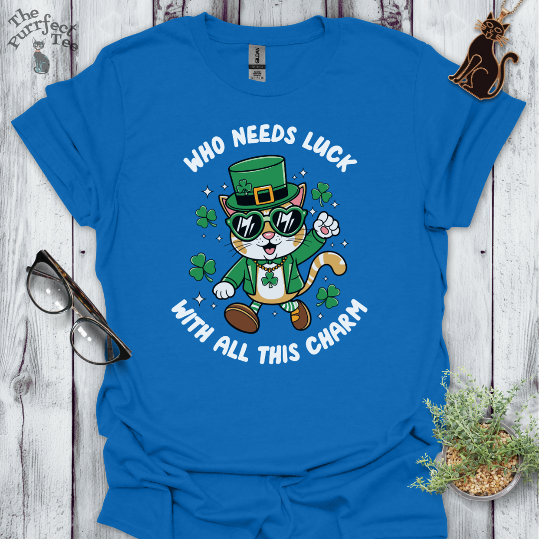 Who needs luck cat t-shirt