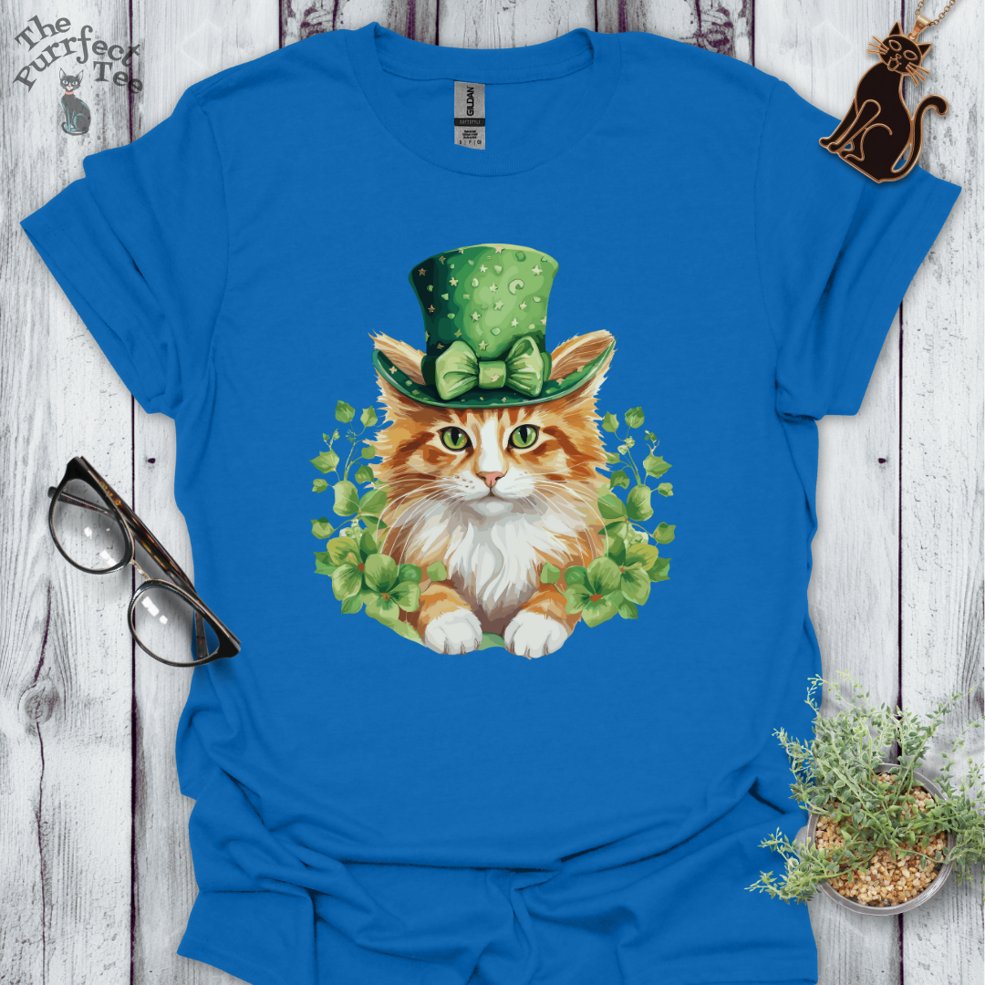 St. Patrick's Day ginger cat t-shirt