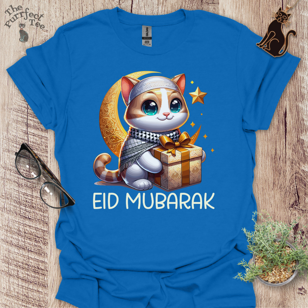 Eid Mubarak cat t-shirt