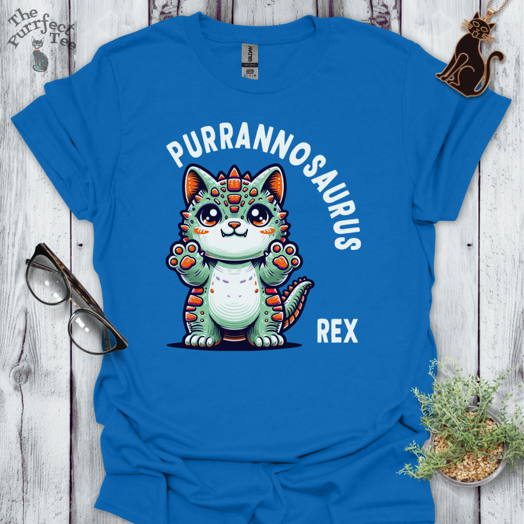 Purrannosaurus rex cat t-shirt