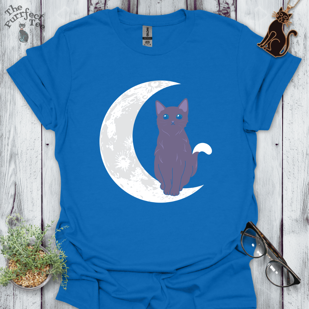 Cat and moon grey