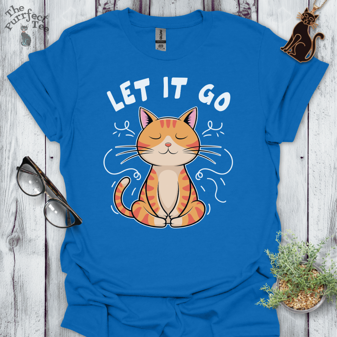 Let it go cat t-shirt