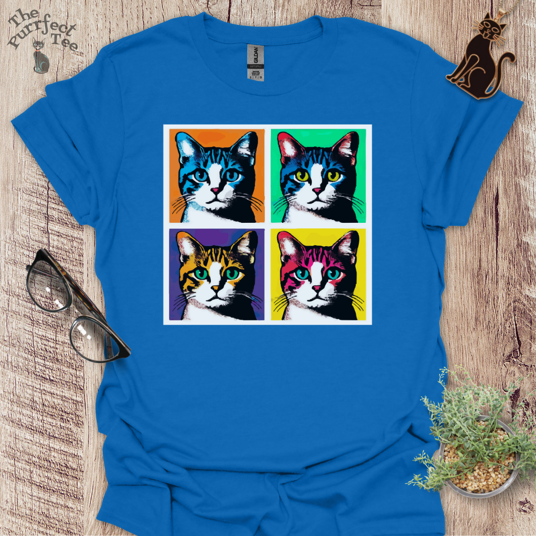 Warhol cat t-shirt
