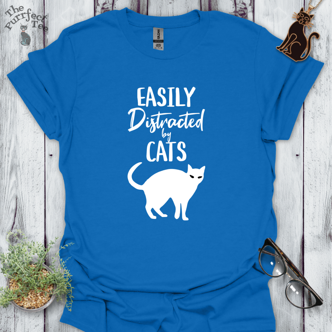 Easily distracted by cats - silhouette