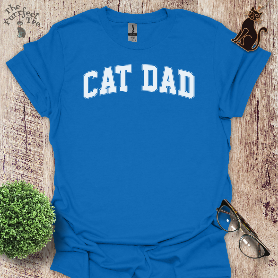 Cat dad sport cat t-shirt