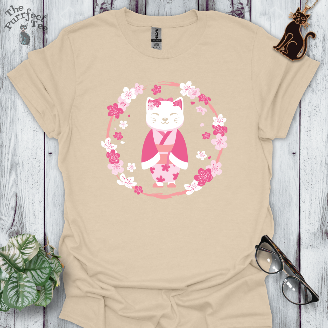Cherry blossom cat