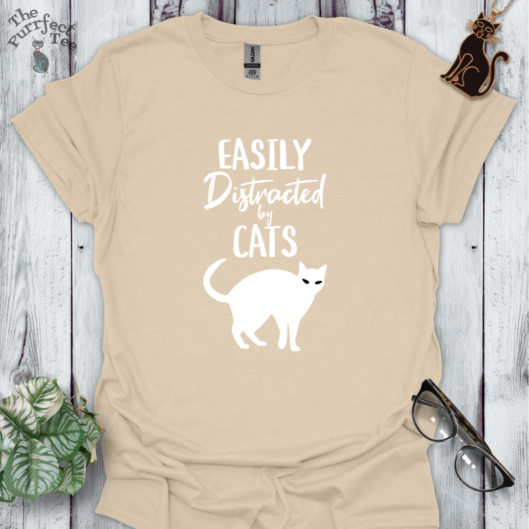 Easily distracted by cats - silhouette