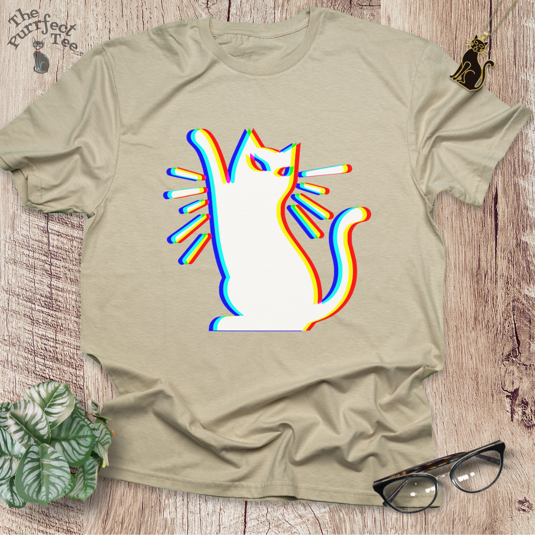 Rave cat t-shirt