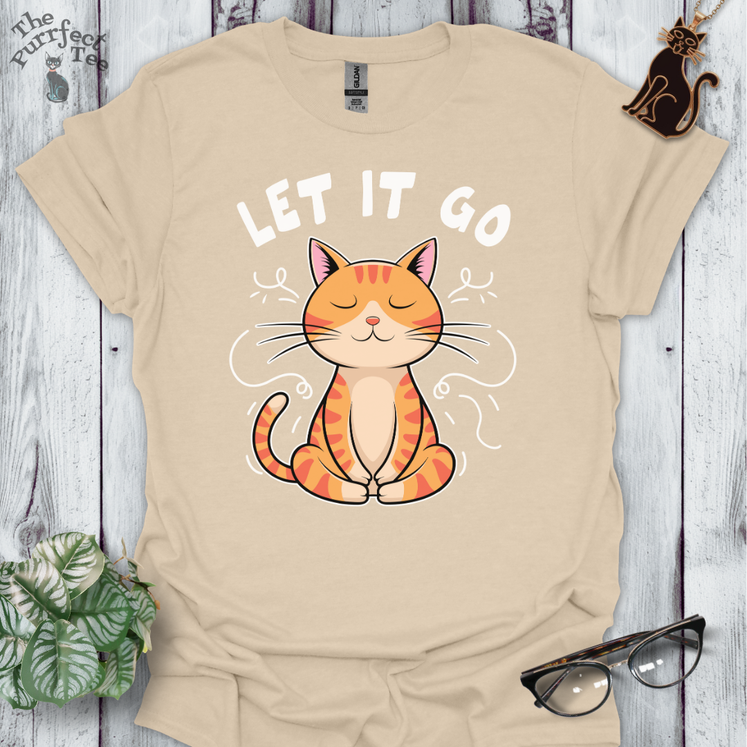 Let it go cat t-shirt