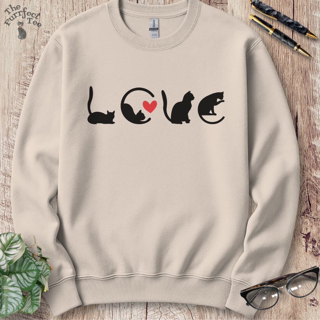 Love cat sweatshirt