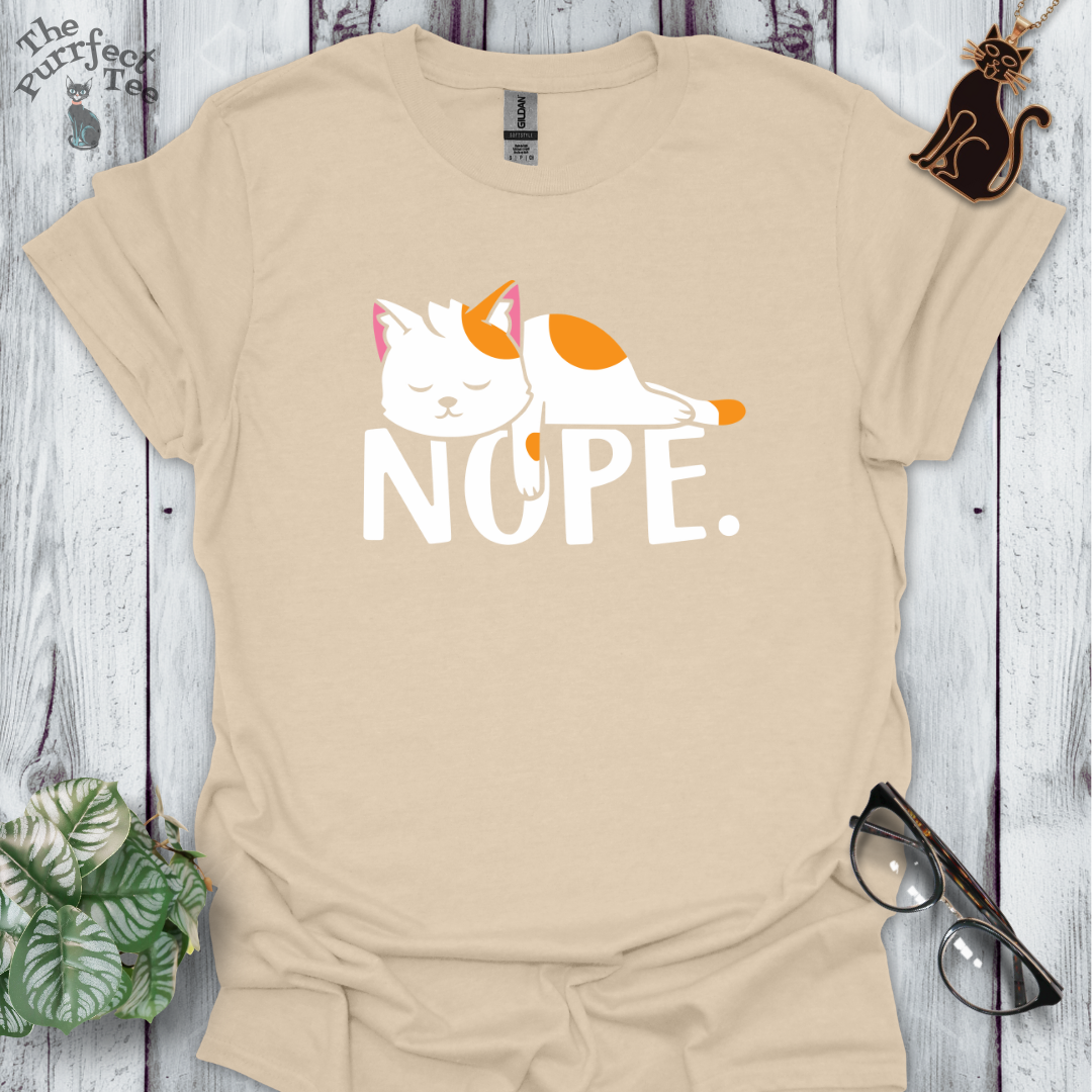 Nope cat t-shirt