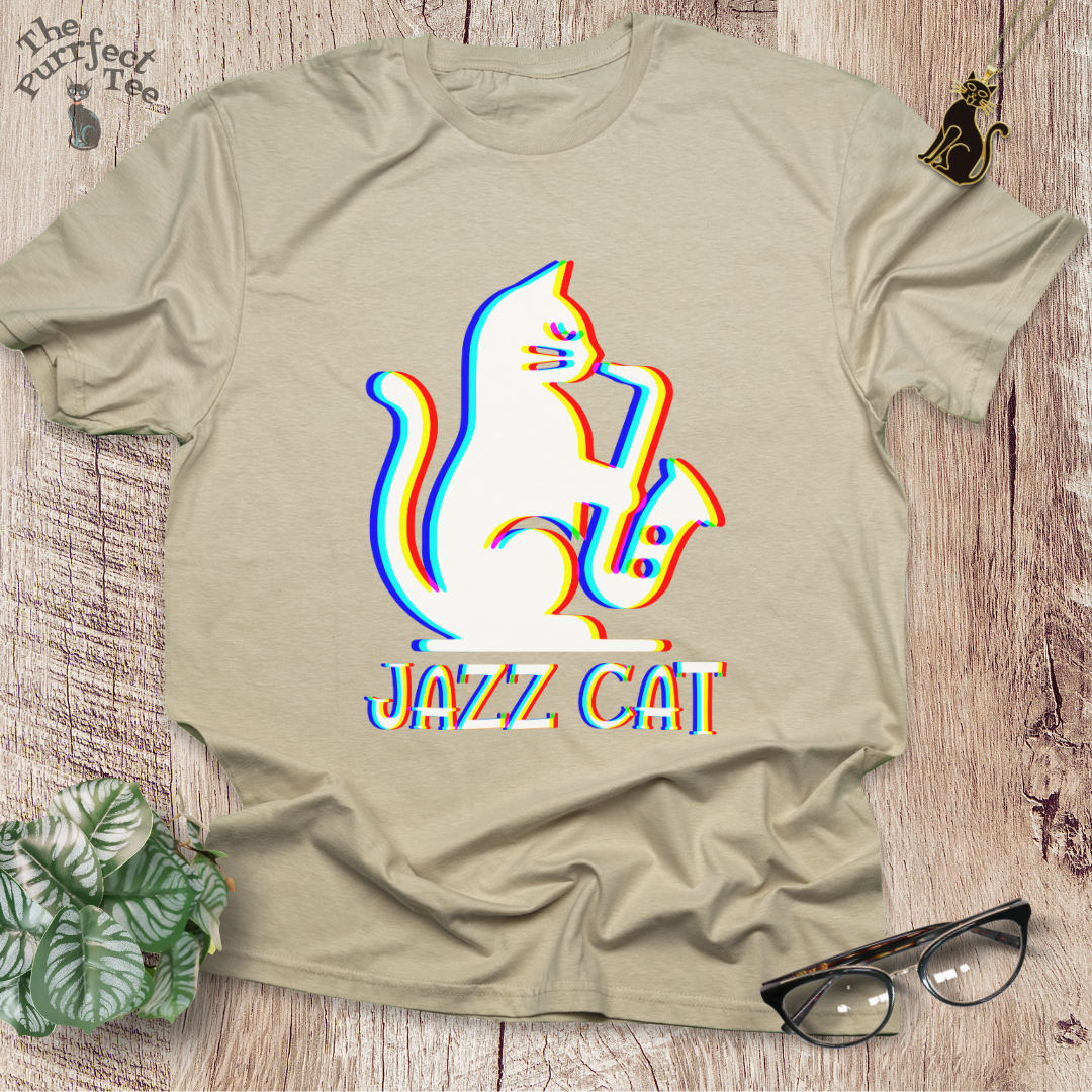 Jazz cat t-shirt