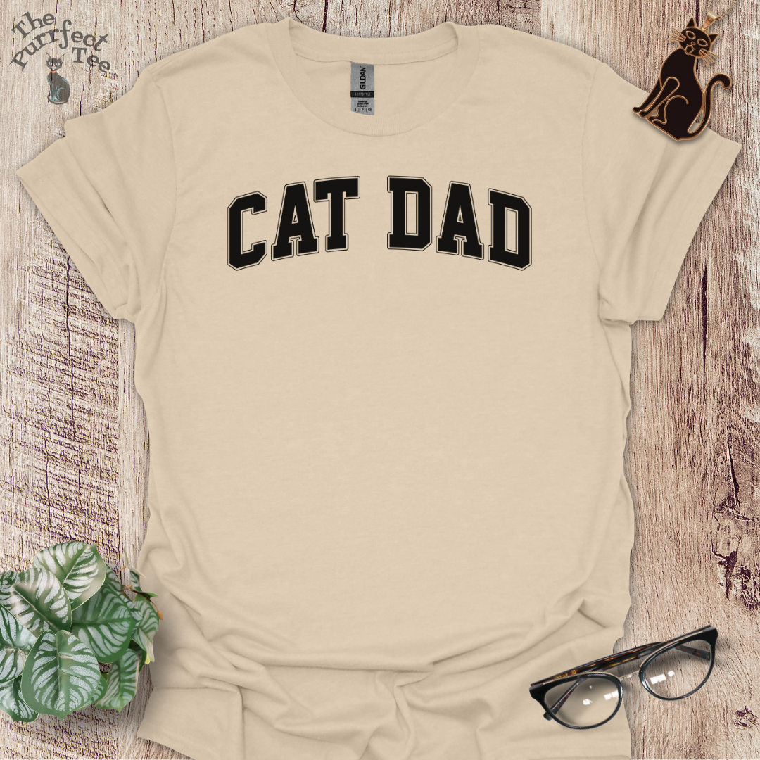 Cat dad sport cat t-shirt