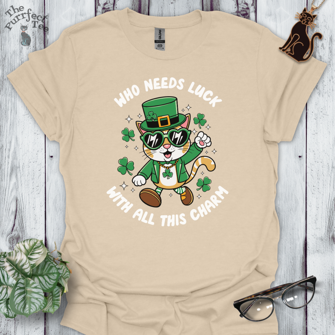 Who needs luck cat t-shirt