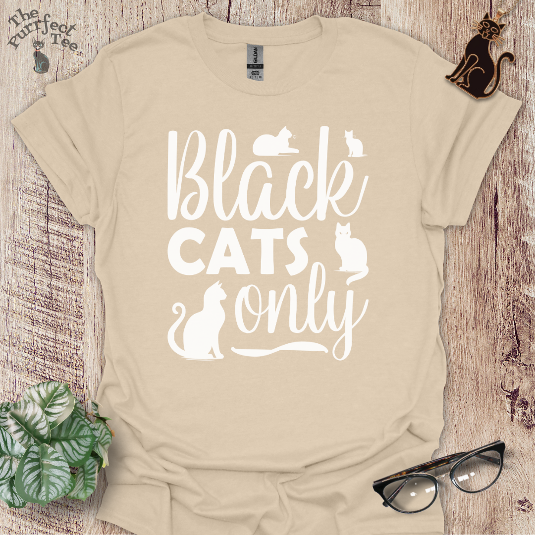 Black cats t-shirt