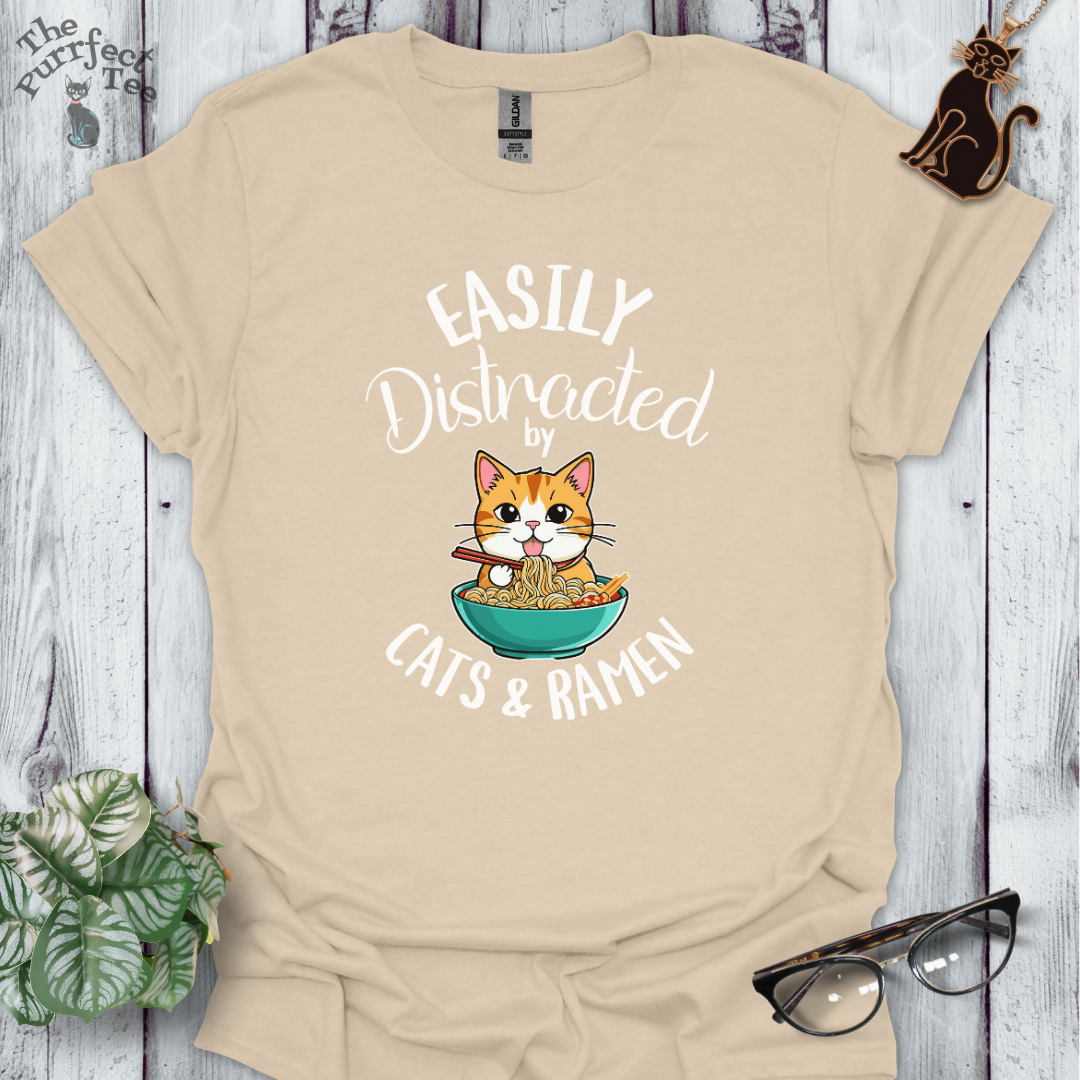 Cats and ramen t-shirt