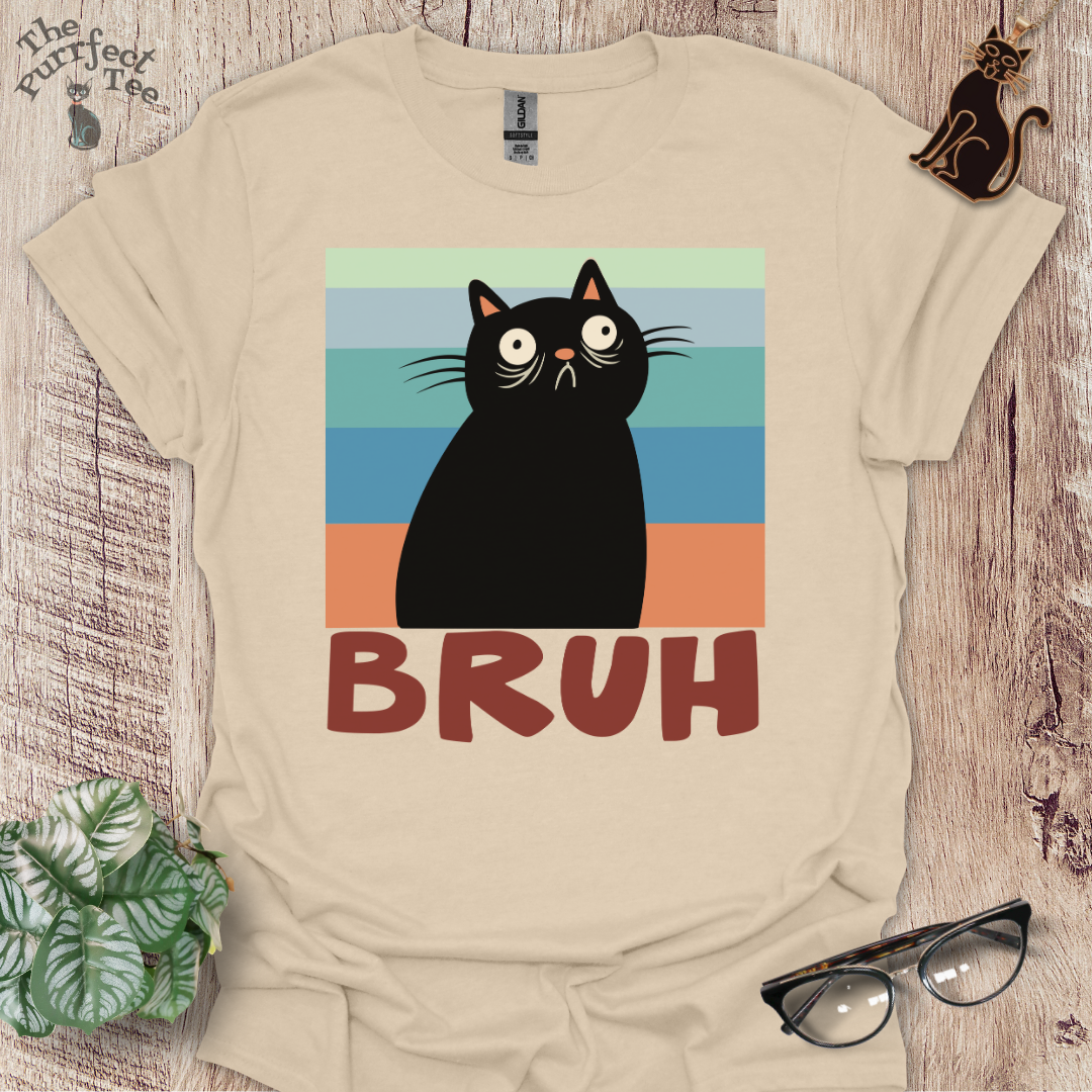 Bruh cat t-shirt