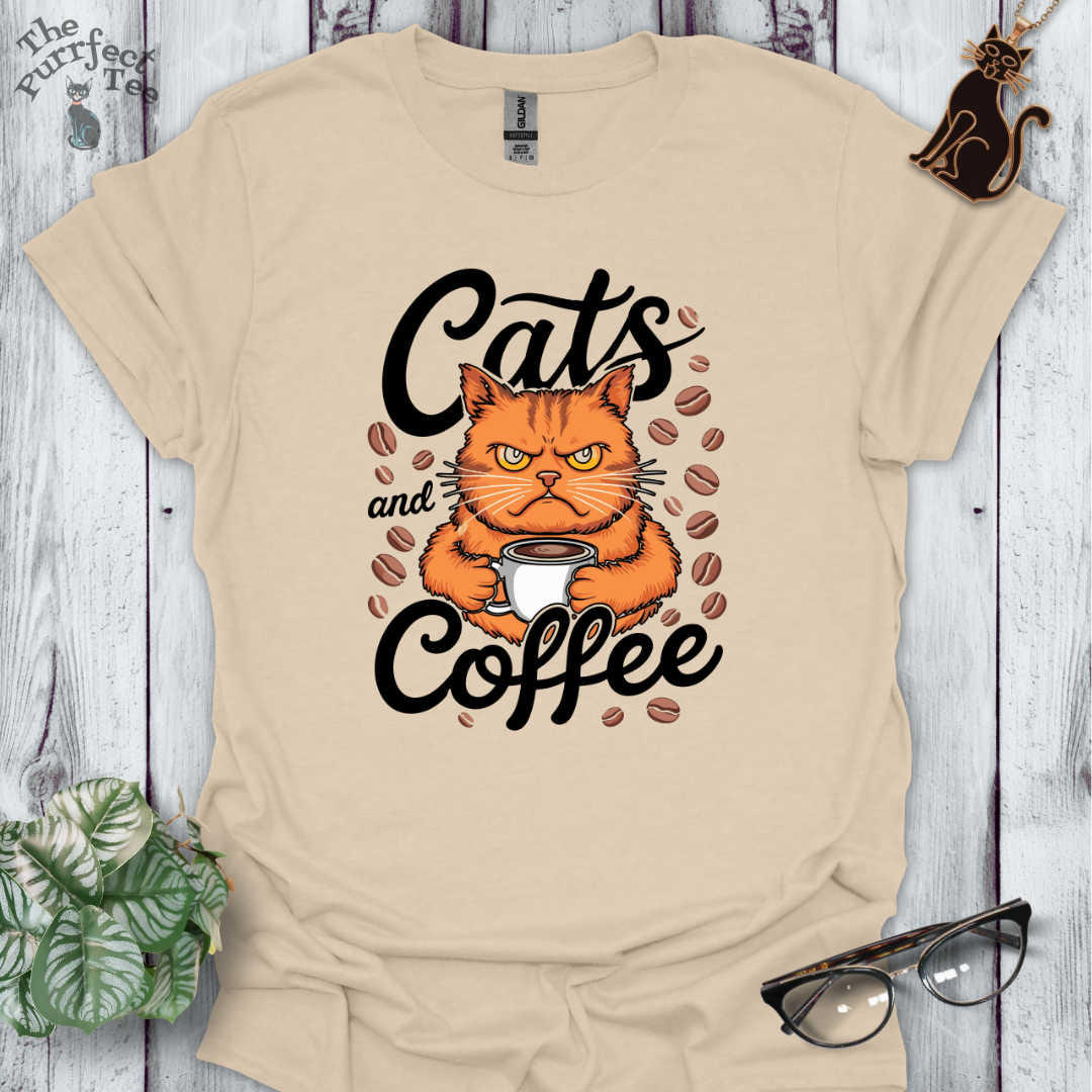 Cats and coffee - grumpy cat