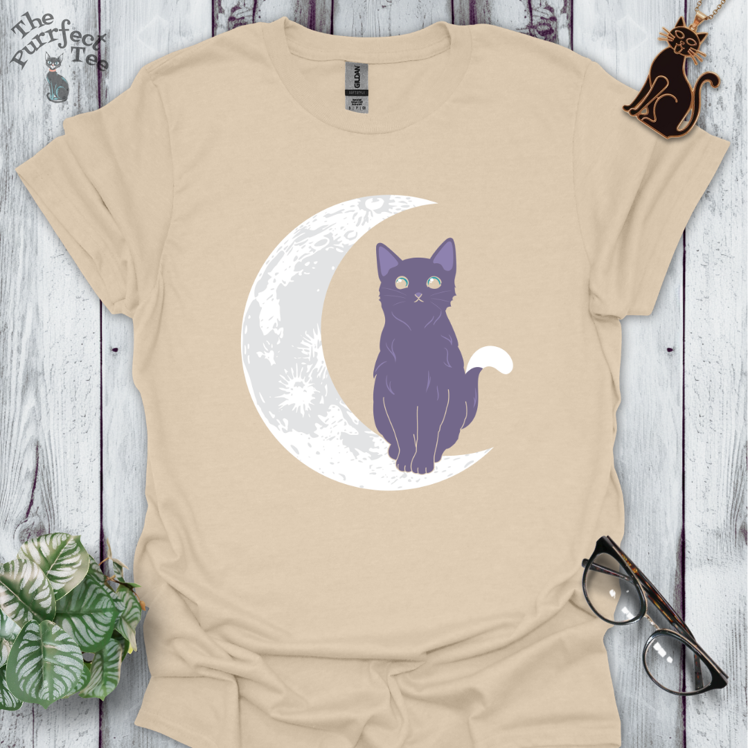 Cat and moon grey