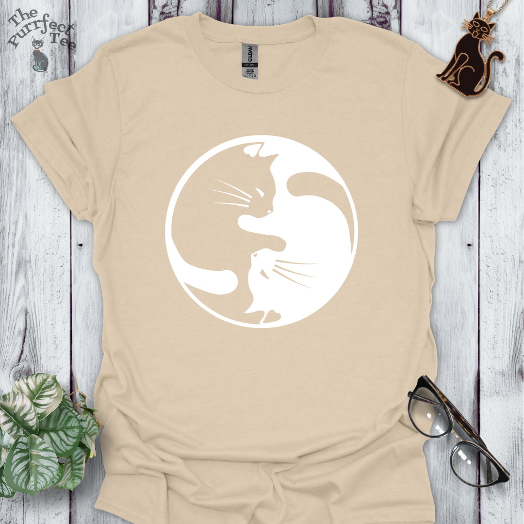 Cat yin yang white/black