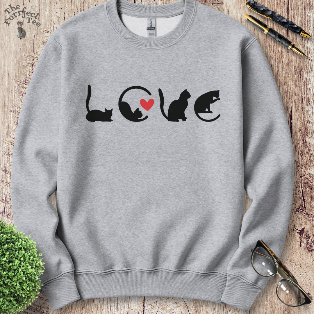 Love cat sweatshirt