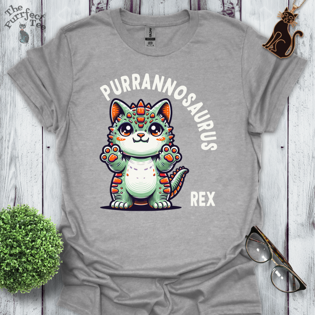 Purrannosaurus rex cat t-shirt