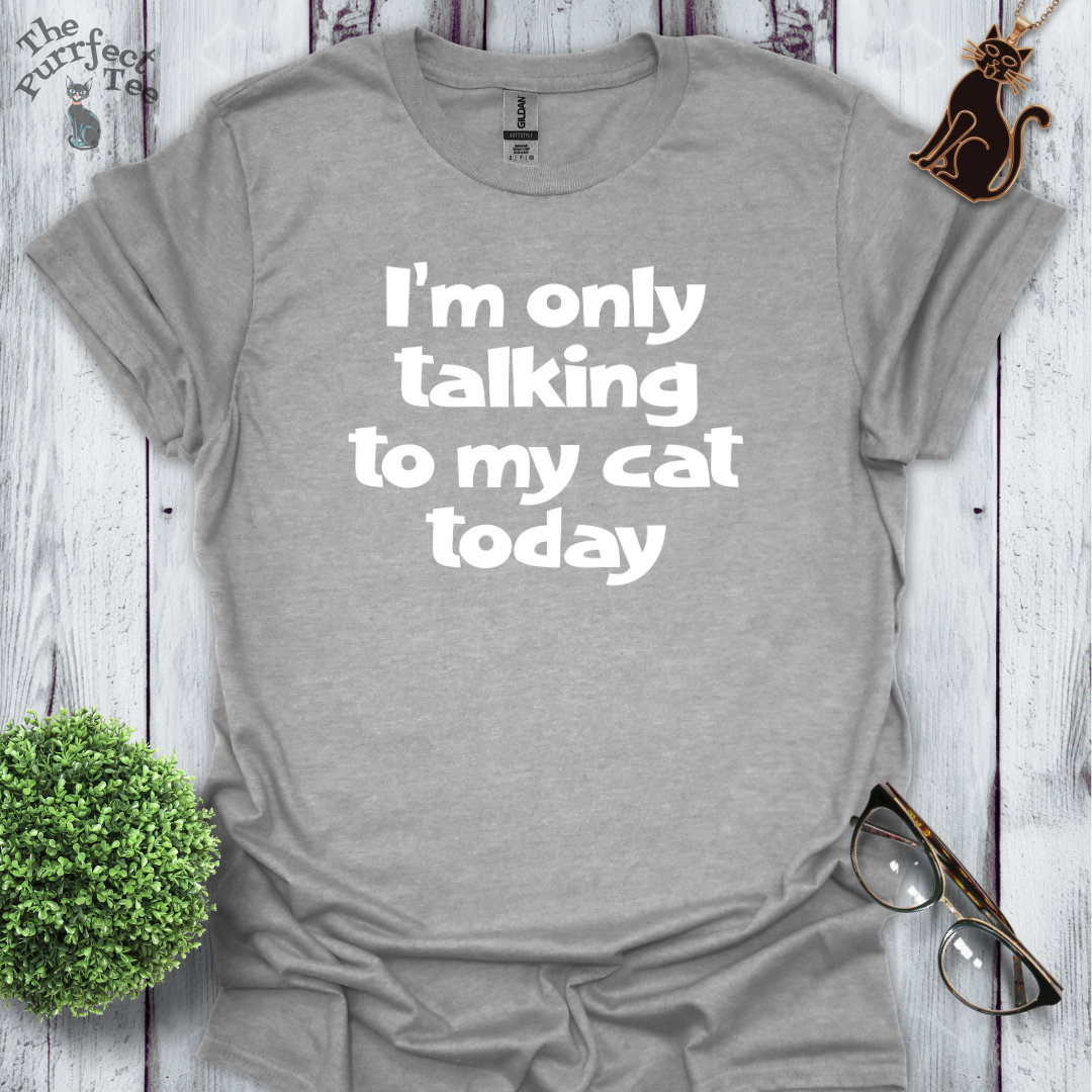 I'm only talking to my cat today