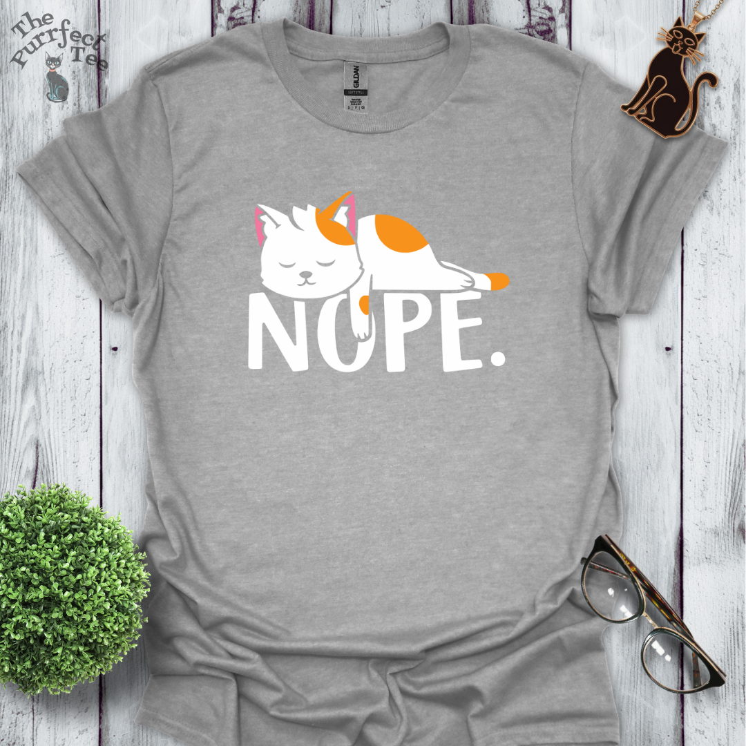 Nope cat t-shirt