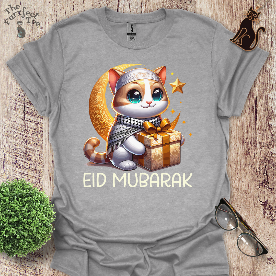 Eid Mubarak cat t-shirt