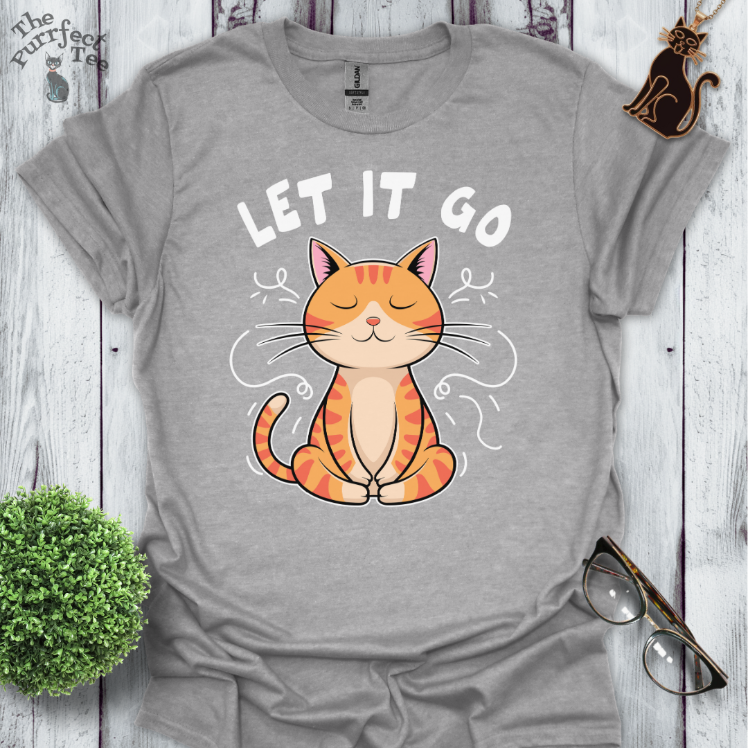 Let it go cat t-shirt