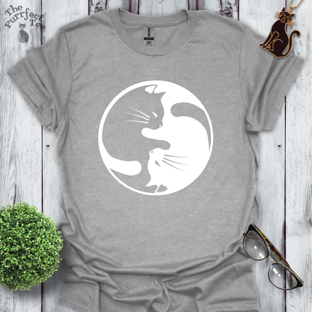 Cat yin yang white/black