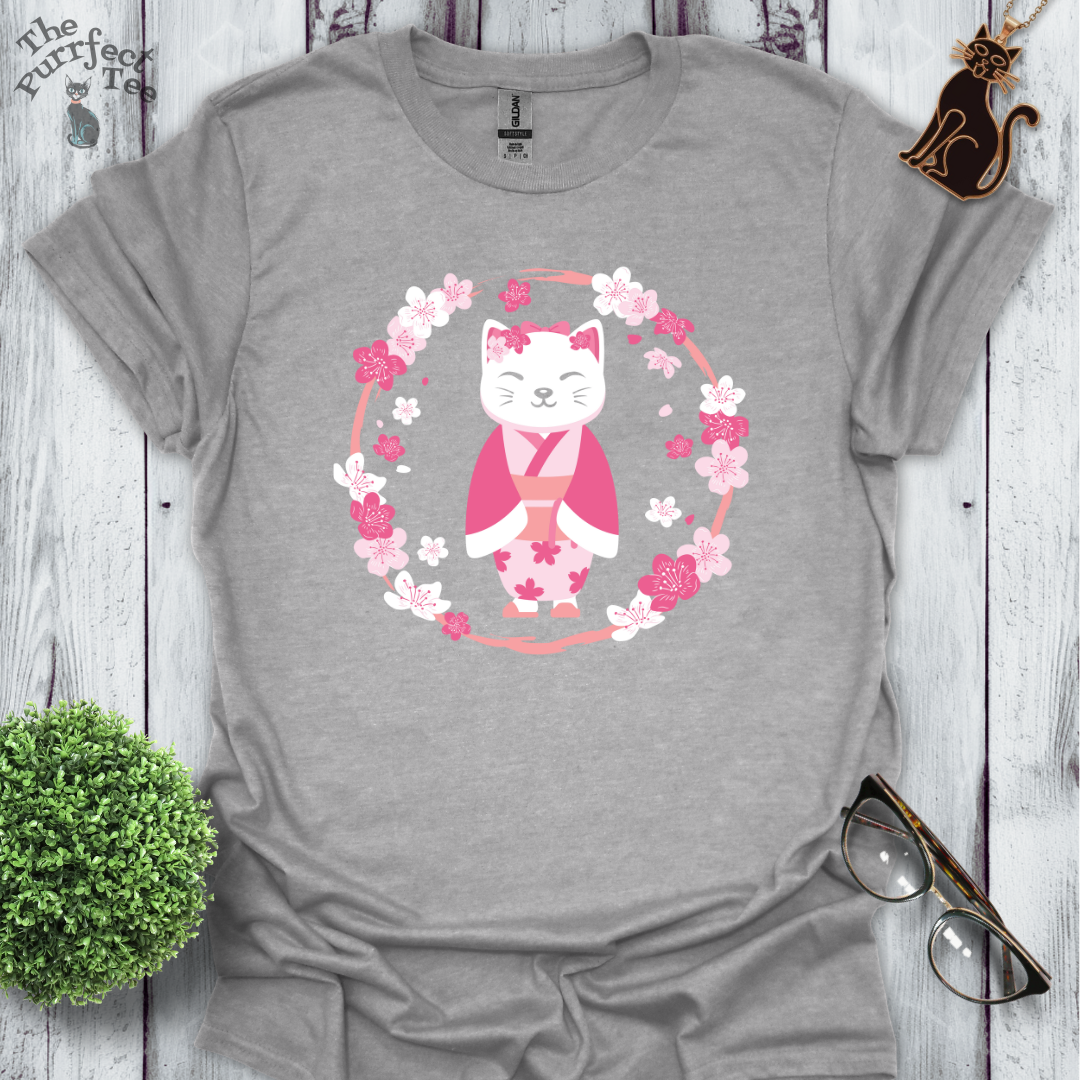 Cherry blossom cat