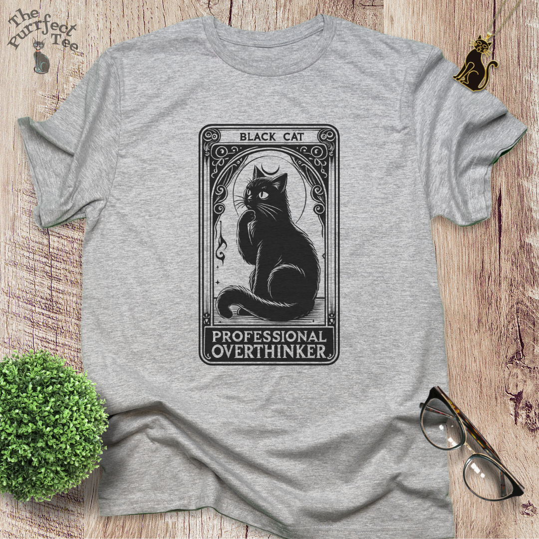 Tarot card overthinker cat t-shirt