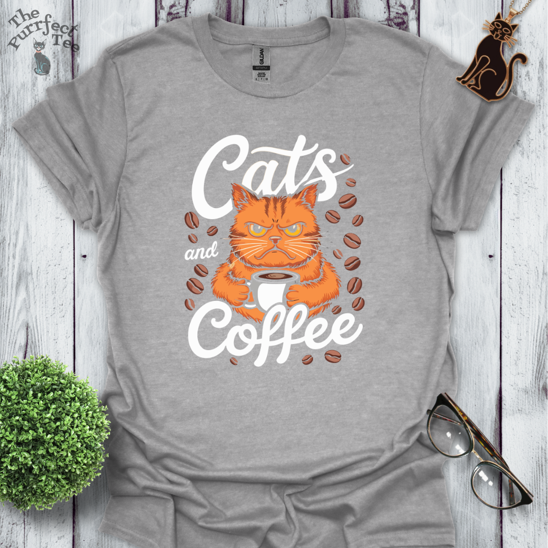 Cats and coffee - grumpy cat