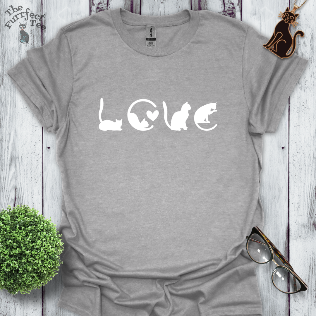 Cats as love white/black