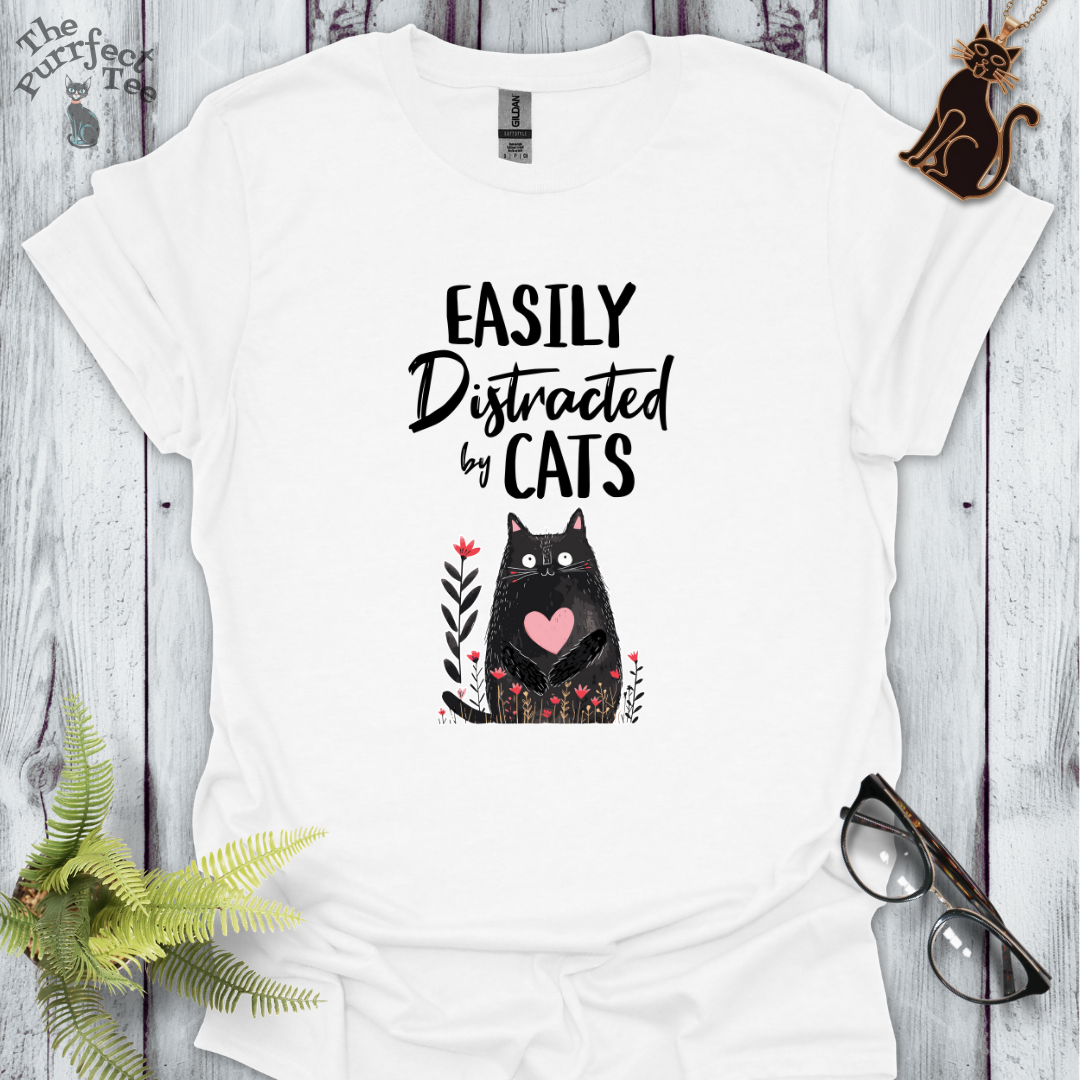 Easily distracted by cats - cat with heart