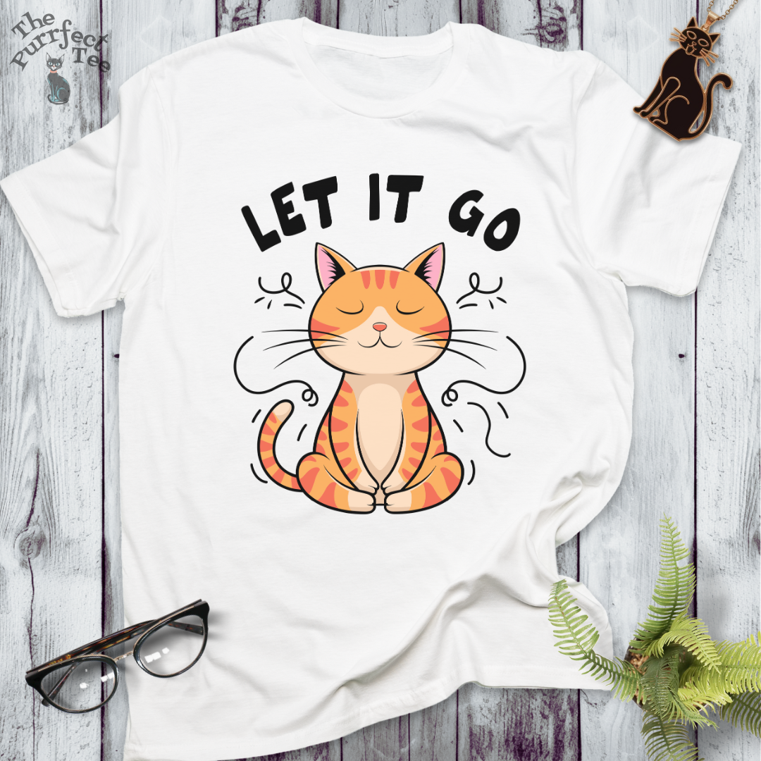 Let it go cat t-shirt