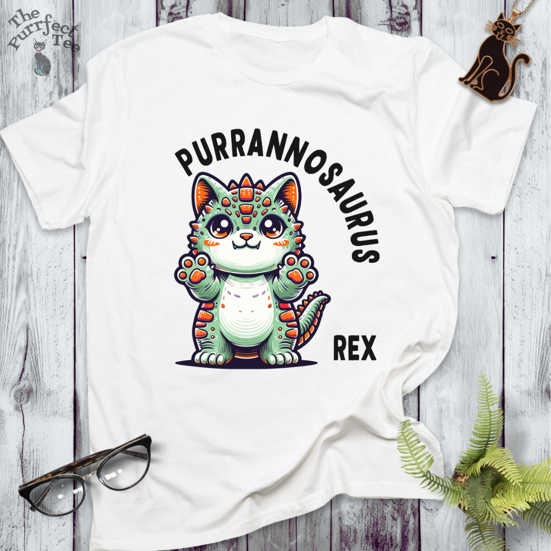 Purrannosaurus rex cat t-shirt