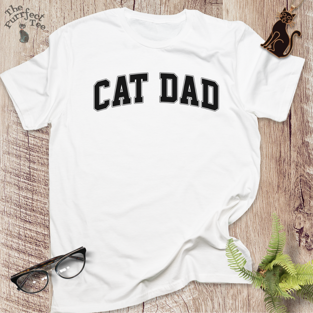 Cat dad sport cat t-shirt