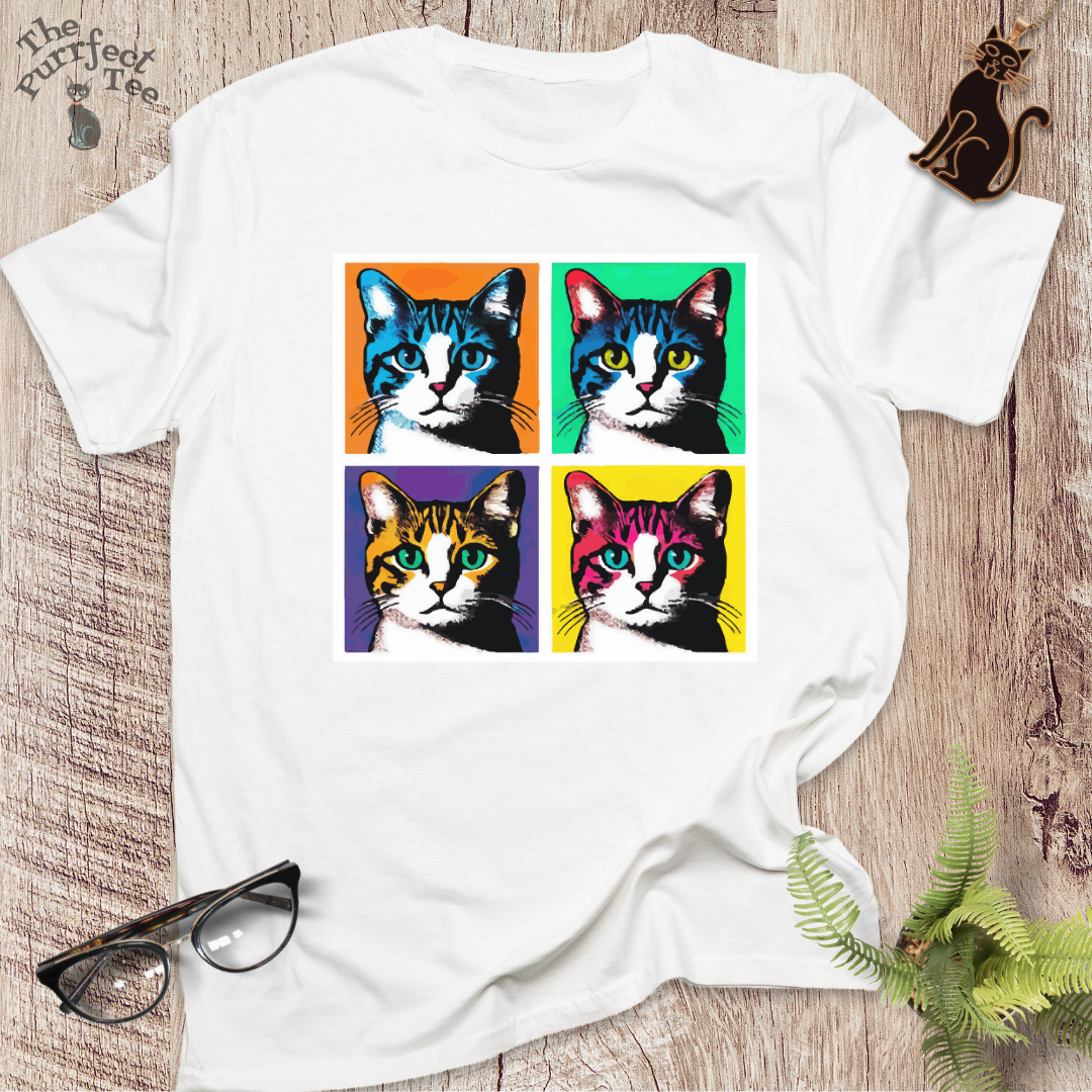 Warhol cat t-shirt