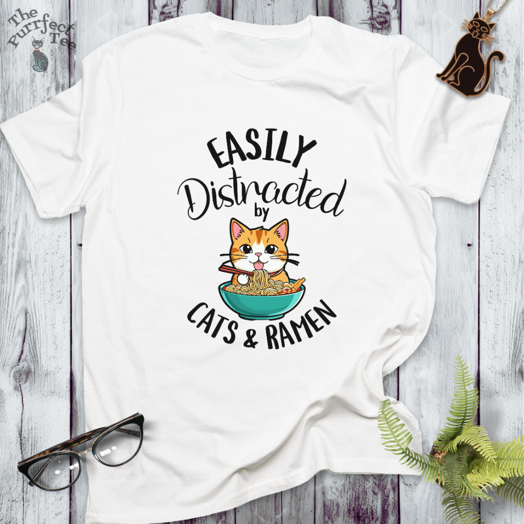 Cats and ramen t-shirt