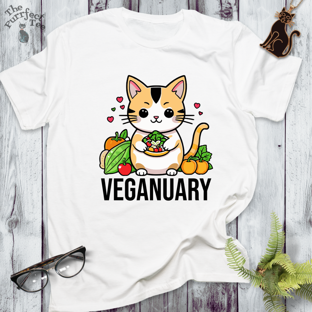 Veganuary calico cat