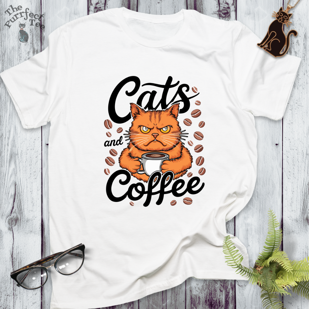 Cats and coffee - grumpy cat